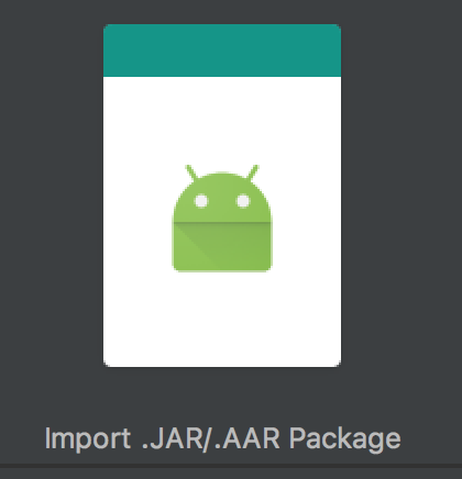 Android Studio 自带导入aar 的方式